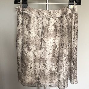 The Limited Snake Print A Line Skirt Sz L